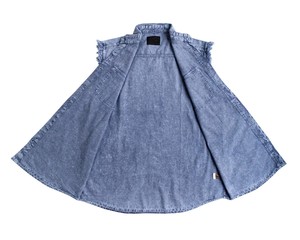 Chaleco Corto sin Mangas para Hombre, Camisa Resistente, Estilo Vintage, Ropa de Club, Moda Urbana, Estilo Denim, Motociclista, Rock, Informal, Transpirable para Verano - Product Image 2