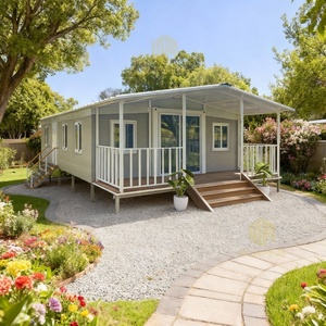 Casas Modulares Prefabricadas <span class=keywords><strong>de</strong></span> 2 Dormitorios y Baño, Económicas, al por Mayor, para Oficina en Obras <span class=keywords><strong>de</strong></span> Construcción - Product Image 1