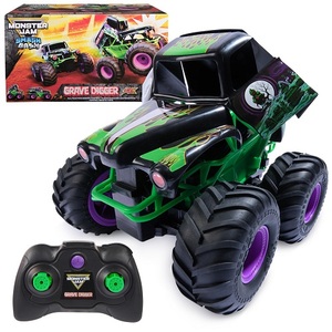 Prêt à être expédié, nouvel arrivage Monster -Jams Smash & Bash Grave Digger, véhicule télécommandé, échelle 1:15, en stock - Product Image 2