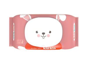 ผ้าเช็ดทำความสะอาดเด็ก KinKin OEM 30 ชิ้น ผลิตจากผ้าไม่ถักทอเรยอนคุณภาพสูง ผ่านการฆ่าเชื้อแยกชิ้น ปลอดภัย ไม่ก่อให้เกิดอาการแพ้ ผลิตจากเวียดนาม - Product Image 2