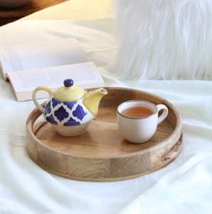 ถาดเสิร์ฟไม้ทรงกลม - Product Image 2