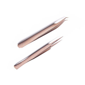 High Precision Stainless Steel Eyelash Extension Tweezers with <b>Smooth</b> Tip 10mm Length Anti-Static Lash Application <b>Tool</b> - Product Image 3