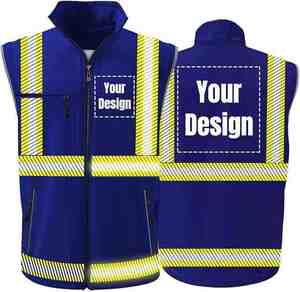 Chaleco de Seguridad Reflectante de Alta Visibilidad, Ropa de Trabajo de Alta Visibilidad - Product Image 1