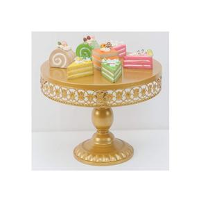 Conception personnalisée Support de serveur de gâteau en métal fini doré Fabricant de support de gâteau en métal décoratif fait à la main Nouvelle arrivée - Product Image 6