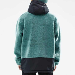 Hot Sale Customized <b>Men's</b> Fashion Hoodies High Quality <b>Sherpa</b> Fur <b>Hoodie</b> Embossed <b>Fleece</b> Fabric Best Price Winter hoodies - Product Image 2