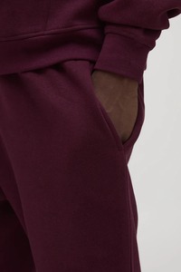 Nouveau arrivé 2025 100% coton coupe décontractée surdimensionné jambe large pantalons pour hommes couleur unie poids lourd personnalisé lavé homme pantalons de survêtement - Product Image 4