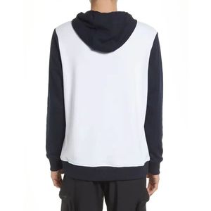 Sweat-shirt à capuche pour homme, impression 3D en relief personnalisée de haute qualité, logo imprimé DTG, 100% coton, taille américaine, noir et blanc - Product Image 2