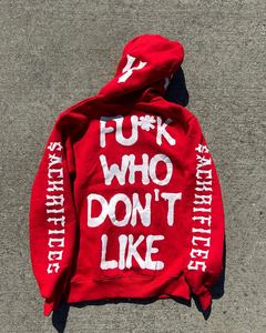 Alta calidad logotipo personalizado algodón con capucha cremallera gráficos Sudadera con capucha logotipos impresos Premium heavy fleece Sudadera con capucha de gran tamaño unisex - Product Image 6