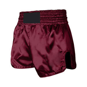 Pantalones cortos de boxeo de satén de poliéster 100% Premium con diseño que absorbe la humedad Ropa deportiva de invierno personalizable para el rendimiento - Product Image 1