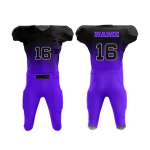 Multi Colors V Neck Short Sleeve Adults Wear Uniform Set American Football Tops Men's American Football Jersey - Product Image 5