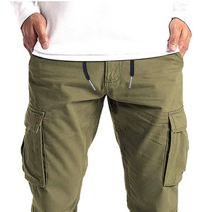 Pantalones Cargo de calidad premium superventas para hombre, estilo popular, cintura deportiva, tela de algodón de alta calidad, estampado personalizable - Product Image 5