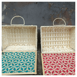Panier de pique-nique en bambou, boîte en bambou robuste pour l'affichage en magasin, l'emballage cadeau et le rangement de l'ensemble de pique-nique, source Vietnam - Product Image 6