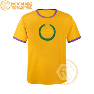 T-shirt brodé en jersey oméga personnalisé fraternité grec de haute qualité Psi hommes respirant vente en gros t-shirts sororité - Product Image 6