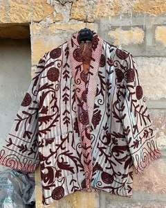 Vintage Kantha Suzani Vestes Coton Kantha Manteau Suzani Broderie Vestes Courtes - Product Image 5