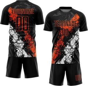 Custom Sublimated Football Uniform 2025 ODM OEM Trending Breathable Quick Dry Team Kit Custom Logo 100% Polyester V-neck <b>Low</b> MOQ - Product Image 3