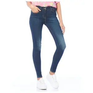 Nueva llegada Street Wear Jeans para mujer-Cargo Pant Skinny Jeans hechos a medida para mujeres con el mejor bordado de Bangladesh MOQ bajo