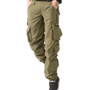 Streetstyle Pantalon cargo de haute qualité pour femmes Pantalon cargo solide avec poches à rabat Ronpex - Product Image 5