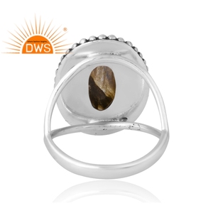 Hot Selling 925 Sterling Silver Natural <b>Labradorite</b> Gemstone <b>Ring</b> Custom Jewelry For Women Gift For Her - Product Image 2