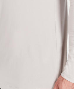 การออกแบบ OEM ที่กําหนดเองผู้ชายแขนยาวสตรีทฮิปฮอปเฮฟวี่เวท 160-200 GSM พิมพ์ผ้าฝ้ายย์เสื้อยืดสําหรับผู้ชาย - Product Image 4