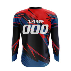 Jersey de Motocross para Unisex, Manga Larga, Impresión Digital, Transpirable, 220g de Poliéster, Personalizable, para Verano e Invierno - Product Image 2
