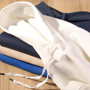 Customized 100% Cotton Winter Fleece Shoulder Strap Hoodie with Hooded Design for <b>Both</b> Men Women in the Same Style for Couples - Product Image 3