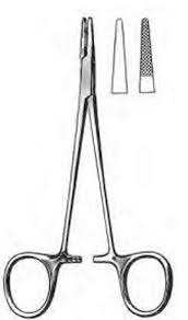 Portaagujas Halsey dentado 13 cm carburo de tungsteno instrumentos de cirugía plástica conjunto dental instrumentos quirúrgicos - Product Image 4