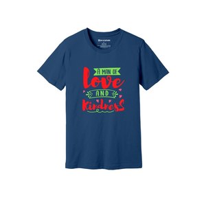 Camiseta informal de algodón 100% con temas de bondad 3D Imprimir 12 opciones de color 160-180 Colocación de diseño personalizable GSM pesado - Product Image 1