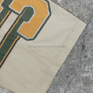 ชุดยูนิฟอร์มอเมริกันฟุตบอลแบบเรโทรสั่งทำพิเศษ ปี 2026 เสื้อเจอร์ซีย์ กางเกงขาสั้น พร้อมโลโก้ทีมสั่งทำ ชุดกีฬาฤดูร้อน ผ้าฝ้ายออร์แกนิค 100% แห้งเร็ว - Product Image 4