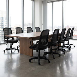Washington Modern Office Chair <b>Black</b> Adjustable Height Chair Swivel Chair Adjustable Foam Fabric PP Aluminium PU Iron Plastic - Product Image 3
