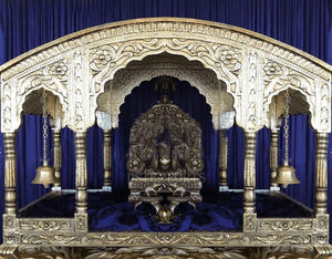 Estilo marroquí plata tallada boda Doli diseñador plata tallada Boda nupcial Doli aspecto tradicional boda plata Doli/Palki - Product Image 4