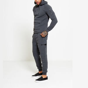 Haute qualité personnalisé surdimensionné pleine fermeture éclair en coton français éponge pull Street Wear poids lourd sur la taille sweats à capuche pour hommes - Product Image 2