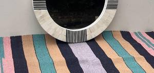 Espejo de pared con incrustaciones de resina hecho a mano de diseñador, Marco Rectangular de lujo para decoración de hogar y oficina - Product Image 4