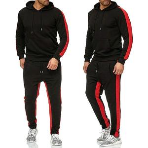 Ensemble survêtement unisexe en flanelle de coton épais personnalisable, vêtements de sport d'hiver écologiques, pantalon de survêtement et sweat-shirt pour adultes - Product Image 1