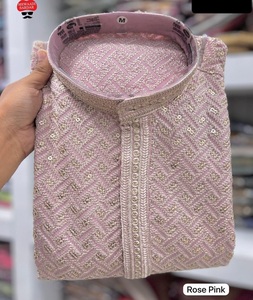 Derniers vêtements pour hommes Readymade Premium Rayon Traditional Wear Kurta et Raymond Cotton Pyjama Set with Cheap Price Ethnic Wear - Product Image 1