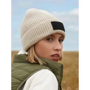 Fashionable Sustainable Patch <b>Beanie</b> Promotional <b>Hats</b> & Caps - Product Image 3