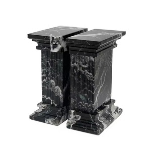 Luxury Black Marble Bookends Set Of 2 For Home Office Library And <b>Study</b> Room Modern Decorative Accent Handcrafted From India - Product Image 6