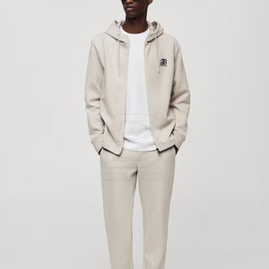 2025 nouveau à la mode personnalisé imprimé Logo hommes à capuche à manches longues dernier Style de rue vêtements d'hiver teint uni à vendre - Product Image 2