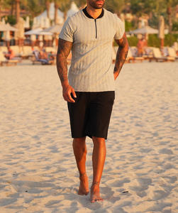 Conjuntos de Camiseta y Pantalones Cortos Deportivos Casuales de Verano para Hombre, Transpirables, Estilo Urbano, al por Mayor - Product Image 2