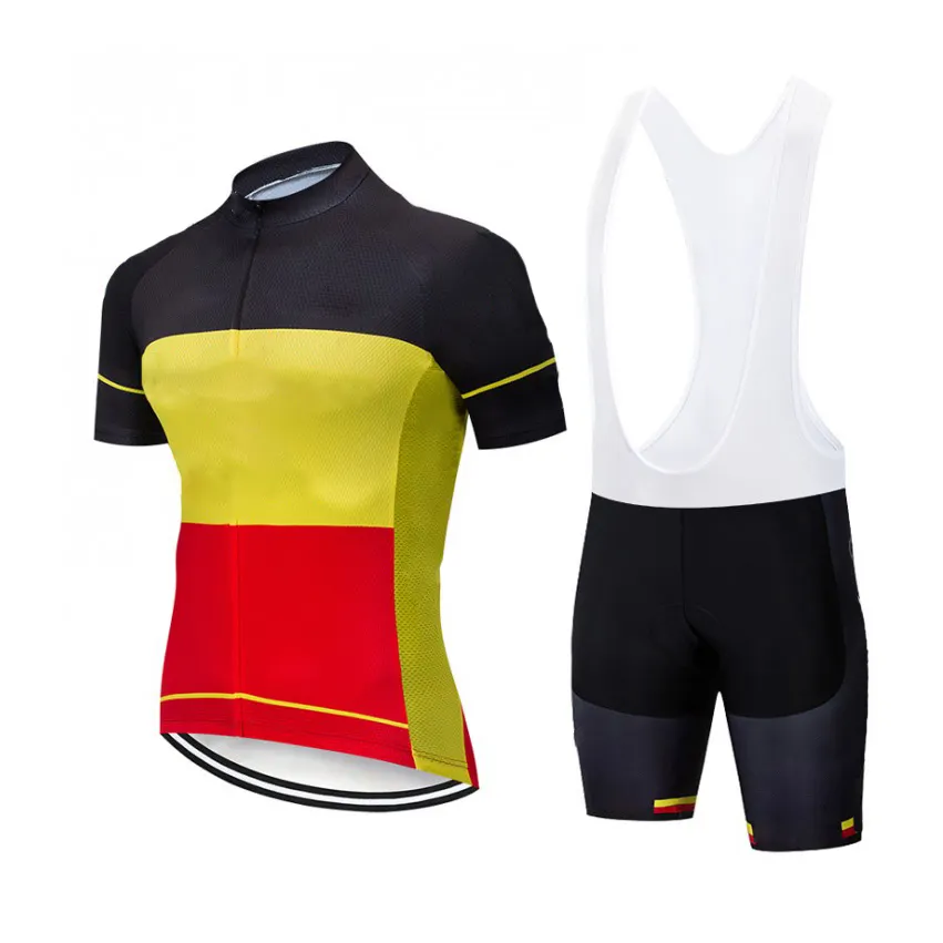 Uniforme de ciclismo personalizado para hombre, ropa colorida de manga corta, conjunto de traje