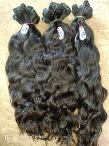 Extensions de cheveux humains vierges Remy bouclés naturels indiens, trame simple, trame double machine, résistantes à la chute, douces et brillantes - Product Image 6