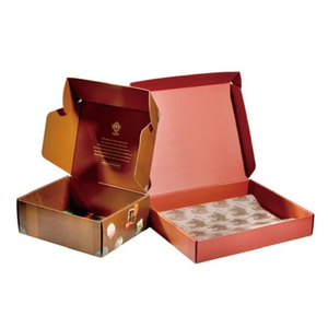 Venta al por mayor de cajas de cartón corrugado laminado reciclable ecológico personalizado caja de compras embalaje de cartón impresión personalizada OEM suministro - Product Image 2