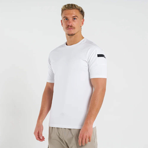 T-shirt d'athlétisme personnalisé de haute qualité pour hommes 100% polyester à séchage rapide à manches courtes fabricant en gros motif imprimé - Product Image 3