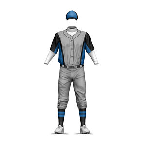 Por encargo ligero 100% poliéster béisbol uniforme transpirable ropa deportiva con logotipo OEM impresión conjunto estilo - Product Image 5