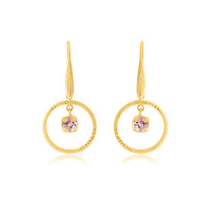 Pendiente de piedras preciosas de labradorita de Plata de Ley 925 chapado en oro estilo de moda para bodas o ocasiones cristianas - Product Image 2