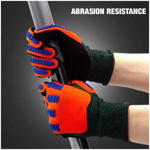 Custom Level 5 ANSI A4 Safety <b>Gloves</b> Mechanic Waterproof Anti-Cut TPR Impact Riding <b>Gloves</b> for Motorcycle Work Oilfield Anti-Cut - Product Image 3