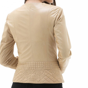 Chaqueta de cuero de señora de alta calidad logotipo personalizado superventas chaqueta de cuero de mujer al aire libre para adultos chaqueta de mujer al por mayor mejor - Product Image 4