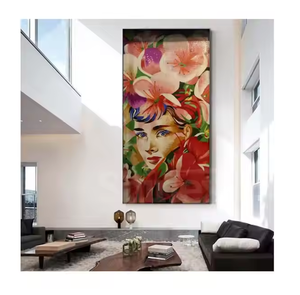 Mosaïque murale en verre découpée à la main, vibrante, 10 mm d'épaisseur, résistante à l'eau, écologique, artistique, pour la couverture des murs intérieurs des maisons et des bureaux - Product Image 1