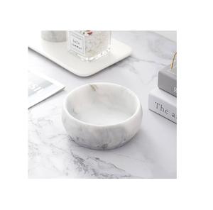 Bol en marbre fait à la main, logo personnalisé, finition de qualité supérieure, forme ronde, bol à nourriture en marbre pour les fêtes, la maison, la cuisine, le dessus de table - Product Image 3