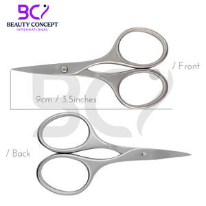 Juego de manicura de precisión de 3,5 pulgadas, Funda de cuero recta fácil de usar, herramienta de cuidado personal curvada afilada de acero inoxidable - Product Image 3