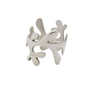 Organisateur de serviettes de luxe en métal poli doré avec design fait à la main, parfait pour la vaisselle exclusive à un bon prix, forme ronde - Product Image 3